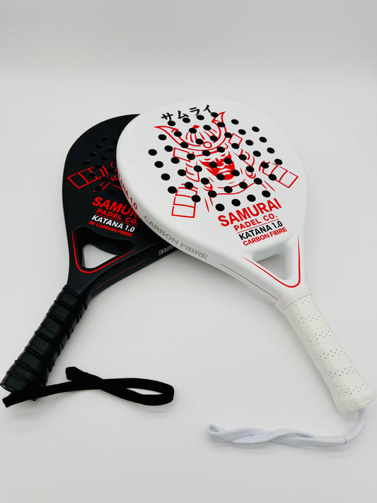 KATANA 1.0 Black vs White — which padel racket is right for you?